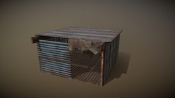 Post apocalyptic shelter Var2 post-apocalyptic, shack, noai