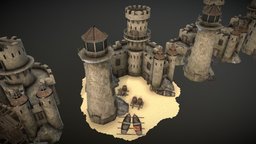 Port lighthouse, build, port, destroyed, prussia, stages, house, building