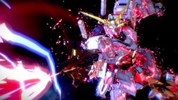 Unicorn Gundam VS Zaku zaku, unicorngundam, gundam
