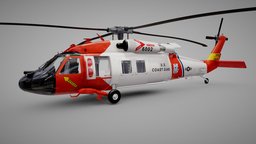 Sikorsky UH-60 US Coast Guard blackhawk, us, videogame, army, materials, many, unreal, detailed, videojuego, uh-60, unity, helicopter, interior, download, jayhawk, mh-60t, hh-60j