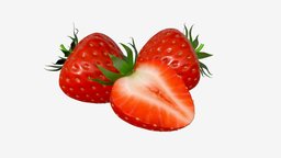 Strawberry comp plant, food, fruit, red, garden, seed, fresh, berry, vitamin, sweet, dessert, strawberry, juicy