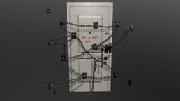 Dont go out!!(Silent Hill) hill, silent, metal, old, chains, silenthill, blender, door, horror, gameready