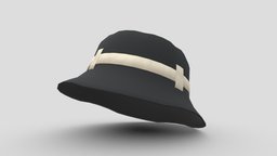 Bucket Hat (Belt)💮📷 hat, bucket, vrchat, vroid, vroidstudio