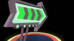FEVER : Road sign retro, road, sign, fever, gameplay, futuristic, stylized, environment