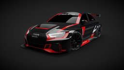 Audi RS3 LMS audi, lms, rs3, substancepainter, blender, car, race
