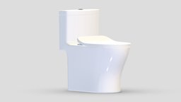 Aqua IV One-Piece Toilet room, modern, bathroom, bath, cast, shower, nexus, classic, toilet, tub, vr, ar, toto, rest, iron, freestanding, restroom, clayton, toilets, soaker, 3d, design, air, concept, interior, washlet, amies