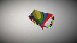 Kite toy, wings3d, kite, noai