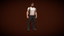 Survivor ( 20 animations, 3 weapon,  2 skins ) rpg, humanoid, cute, boy, hero, survivor, postapocalyptic, enemy, weapon, cartoon, game, man, stylized, animated, male, modular, rigged, horror