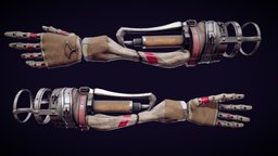 Combat Prosthetic Arm realism, prosthesis, substance, weapon, game, blender, hand, sekiro, sekiro-shadows-die-twice