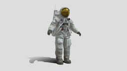 Apollo 11 A7L Spacesuit Rigged vfx, film, moon, tv, cg, capsule, cloth, nasa, live, for, action, hard, surface, extra, boots, apollo, astronaut, eva, activity, aldrin, armstrong, spacesuit, cosmonaut, gloves, character, modeling, 3d, texture, pbr, helmet, usa, digital, walk, animation, space, vehicular, a7l, spationaut, cgvfx