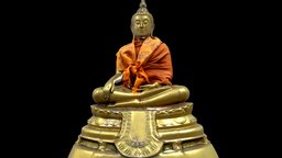 Buddha in Bhumisparsha mudra buddha, statue, kathmandu, nepal, cultural-heritage, buddhist-art, realitycapture, photogrammetry, pbr, scan, 3dscan, sculpture, temple