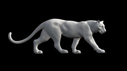 panther cat, lion, print, statue, panther, leopard, animal, sculpture