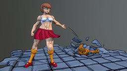 Weighed Training Sweater [Velma | Scooby-Doo] toon, diorama, velma, scooby-doo, blendernpr, velmadinkley, blender