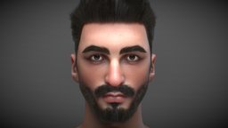 Male Head with Arabic Appearance anatomy, printing, gaming, study, beauty, arabic, eastern, middle, education, head, facial, realism, photorealism, features, ethnicity, character, modeling, texturing, 3d, art, model, digital, human, male, sculpture, rendering, vrar, noai
