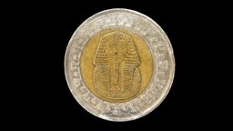 Egyptian 1 Pound Coin coin, egyptian, coins, currency, pound, egp, modern_egypt