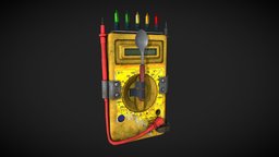 EMF Multimeter with a Spoon hunter, equipment, haunted, hunt, buster, tool, emf, game, lowpoly, ghost, horror