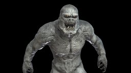 Monster Gorilla beast, rpg, humanoid, demon, animals, creatures, werewolf, mystic, mutant, alien, mythical, wendigo, character-clothing, character, cartoon, game, lowpoly, characters, creature, monster, fantasy, human, robots, humanoids, necromutant, necromutants