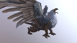 Griffin Roar Animated eagle, fight, roar, dragons, fighting, attack, mythology, griffin, griffon, roaring, griffin-charactermodel, game, creature, roaring-lion, griffon_vulture