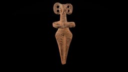 SAM A 0877 Cypriot Female with birdlike face pottery, figurine, museum, cyprus, bronze-age, idol, cypriot, leipzig, archaeology, female, amricha, cyprusinleipzig, zypern