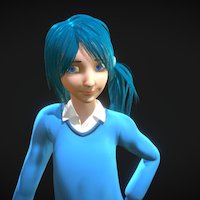 Little Girl cute, girls, loli, blender3d-beginner, cutegirl, character, art, blender3d, animation, blender-cycles