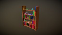 AS_Bookshelf library, bookshelf, book, asset, simple