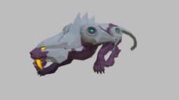 Wolf Monster insect, armor, beast, monsters, animals, mammal, scary, reptile, character, cartoon, game, lowpoly, creature, animal, monster, fantasy, human, dragon, wolf, zombie