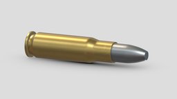 Bullet 4.6x30mm rifle, action, army, bullet, ammo, firearms, explosive, automatic, realistic, pistol, sniper, auto, cartridge, weaponry, express, caliber, munitions, weapon, asset, game, 3d, pbr, low, poly, military, shotgun, gun, colt