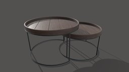 Modern Table modern, rustic, furniture, table, substancepainter, substance, wood, livingroom