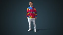 Facial & Body Animated Casual_M_0030 boy, people, 3d-scan, photorealistic, rig, 3dscanning, 3dpeople, iclone, reallusion, cc-character, rigged-character, facial-rig, facial-expressions, character, game, scan, 3dscan, man, animation, animated, male, rigged, autorig, actorcore, accurig, noai