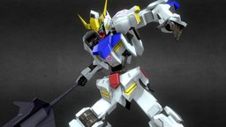 ガンダムバルバトス 第4形態/ASW-G-08 Gundam Barbatos 4th form mecha, mobilesuit, gundam, anime, robot, japanese, gundambarbatos, gundam-iron-blooded-orphans