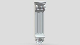 Scroll Corbel 53 stl, room, printing, set, element, luxury, console, architectural, detail, column, module, pack, ornament, molding, cornice, carving, classic, decorative, bracket, capital, decor, print, printable, baroque, classical, kitbash, pearlworks, architecture, 3d, house, decoration, interior, wall, pearlwork