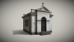 old small chapel stockholm prop, christian, holy, cementery, substancepainter, substance, church
