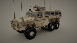 RG-33 MRAP LOW POLY truck, videogame, mine, army, materials, resistant, unreal, mina, armado, videojuego, armoured, vehiculo, blindado, ambush, protected, mrap, unity, asset, vehicle, pbr, lowpoly, low, poly, military, download, rg33