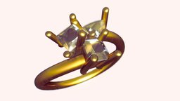 Golden ring with Dimonds golden, dimond, ring, gold