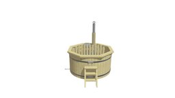 Wooden Hot Tub (1.9m) with internal heater 