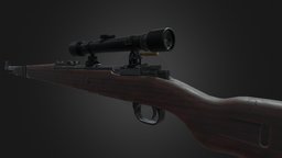 KAR-98 AAA Game Ready PBR Low-poly 3D model rifle, m4a1, assault, scope, m4, m16, army, unreal, shell, bullet, firearm, ammo, aaa, automatic, pistol, sniper, auto, assult, cod, ammunition, kar98k, kar98, kar, unrealengine, kar-98, snipers, pubg, rifle-gun, sniper-scope, sniper-rifles, aaa-game-model, assult-rifle, weapon, unity, game, weapons, military, shotgun, gun, "kar-weapon", "rifle-weapon", "noai"