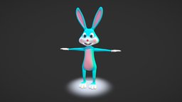 Cartoon Bunny face, rabbit, bunny, cartoony, rig, character, cartoon, cinema4d, rigged