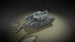 Lowpoly Tank tank, military-vehicle, battletank, lowpoly, gameasset, gameready, modern-armor