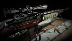 M14 A1H Sniper Rifle rifle, fps, shooter, tech, vr, infantry, science, battle, m14, weapon, military, sci-fi, technology, gun