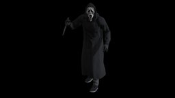 Ghostface (Scream) Character PBR Game Ready terror, scream, ghostface, character