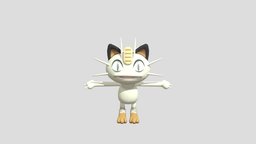 Meowth pokemon, kanto, normal-type
