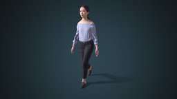 Facial & Body Animated Casual_F_0016 people, 3d-scan, photorealistic, rig, 3dscanning, woman, 3dpeople, iclone, reallusion, cc-character, rigged-character, facial-rig, facial-expressions, character, girl, game, scan, 3dscan, female, animation, animated, rigged, autorig, actorcore, accurig, noai