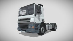 Truck DAF CF 75.310 truck, camion, transport, daf, vehicle, gameasset, c4d, gameready