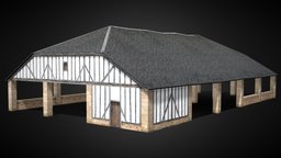 Medieval Market Hall citiesskylines, cities-skylines, gameready
