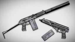 9A-91 rifle, assault, soviet, russian, assault-rifle, 9a-91, 9a91