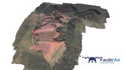 Modelo 3D mining, belohorizonte, modelo3d, topografia, mapeamento, planialtimetrico, mineracao, belohorizonte-brasil, minasgerais, mapeamentocomdrone, facilitair, mapeamentocomdrones, minadecasabranca