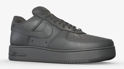 Nike Air Force One Black shoe, one, style, leather, white, high, fashion, runner, force, nike, trainer, essential, sneaker, outfit, forces, air, 1, nikes, noai