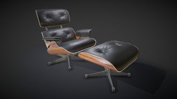 Eames lounge Chair dae, ray, pillow, architect, chairs, lounge, vitra, eames, classic, charles, relax, lifestyle, substance-designer, pbr-texturing, physic, kamk, kamk2017, substance, render, low_poly, low-poly, 3dsmax, texture, pbr, lowpoly, chair, low, poly, design, zbrush