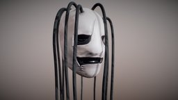Corey Taylors Iowa Mask from Slipknot music, face, white, taylor, heavy, singer, band, metal, head, mask, corey, plague, dreads, photoreal, iowa, slipknot, heavymetal, vocalist, game, halloween, black