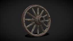 Medieval Cart Wheel wheel, ancient, wooden, other, rust, vintage, transport, medieval, wagon, antique, rustic, furniture, clutter, decor, rural, metal, old, models, various, vehicle, wood
